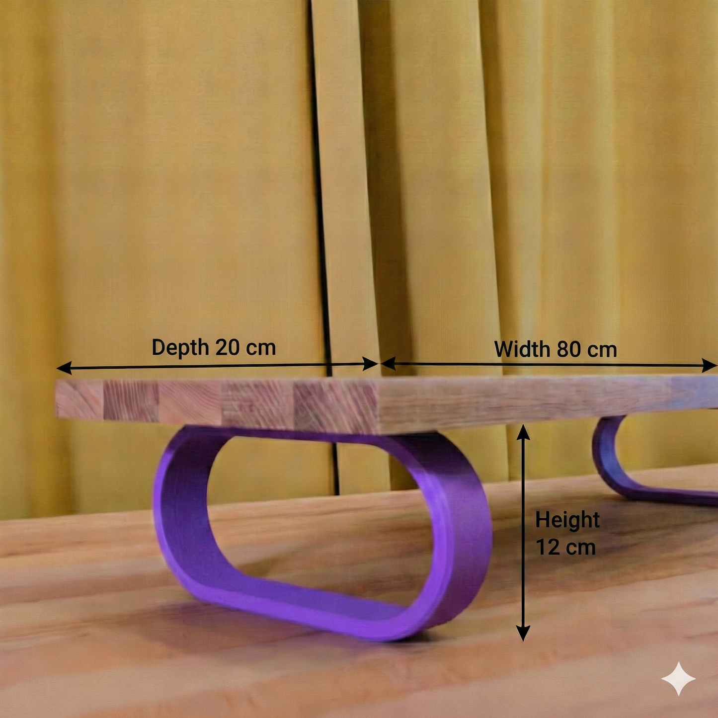 QuickDove Essential Oval Modular Desk Stand showing tool-less leg attachment system