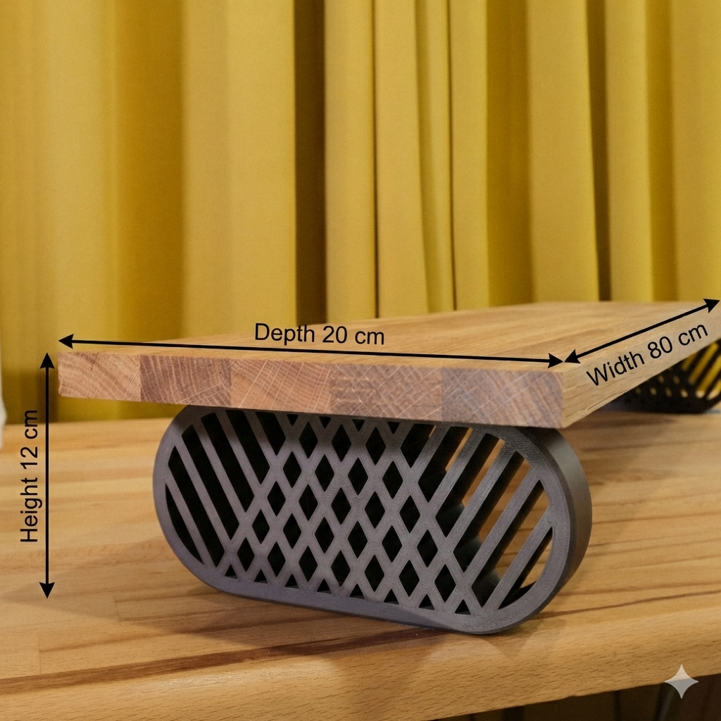 QuickDove modular system detail on QuickDove Diamond Truss Oval Modular Desk Stand