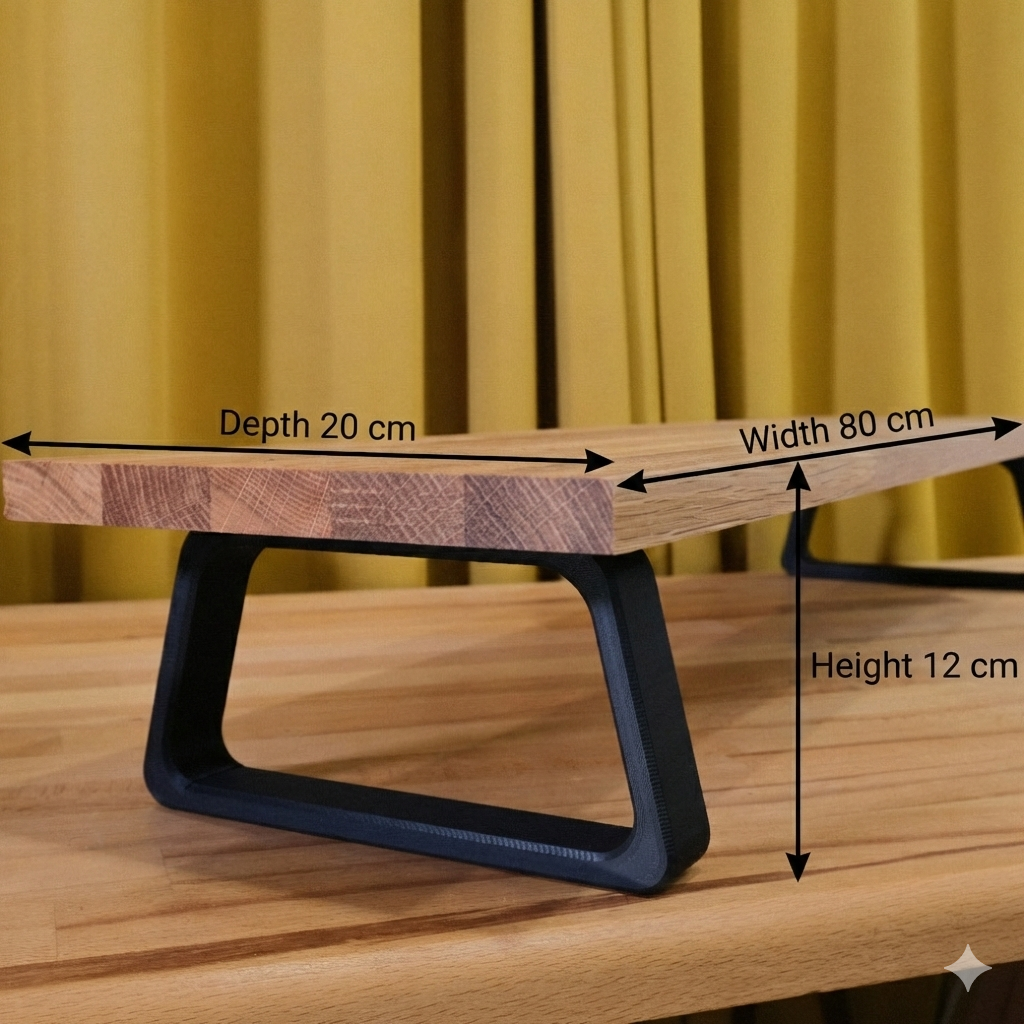 QuickDove modular system detail on QuickDove Essential Trapezoid Modular Desk Stand