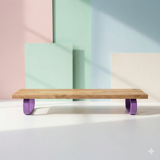 QuickDove Essential Oval Modular Desk Stand showing QuickDove dovetail slide mechanism