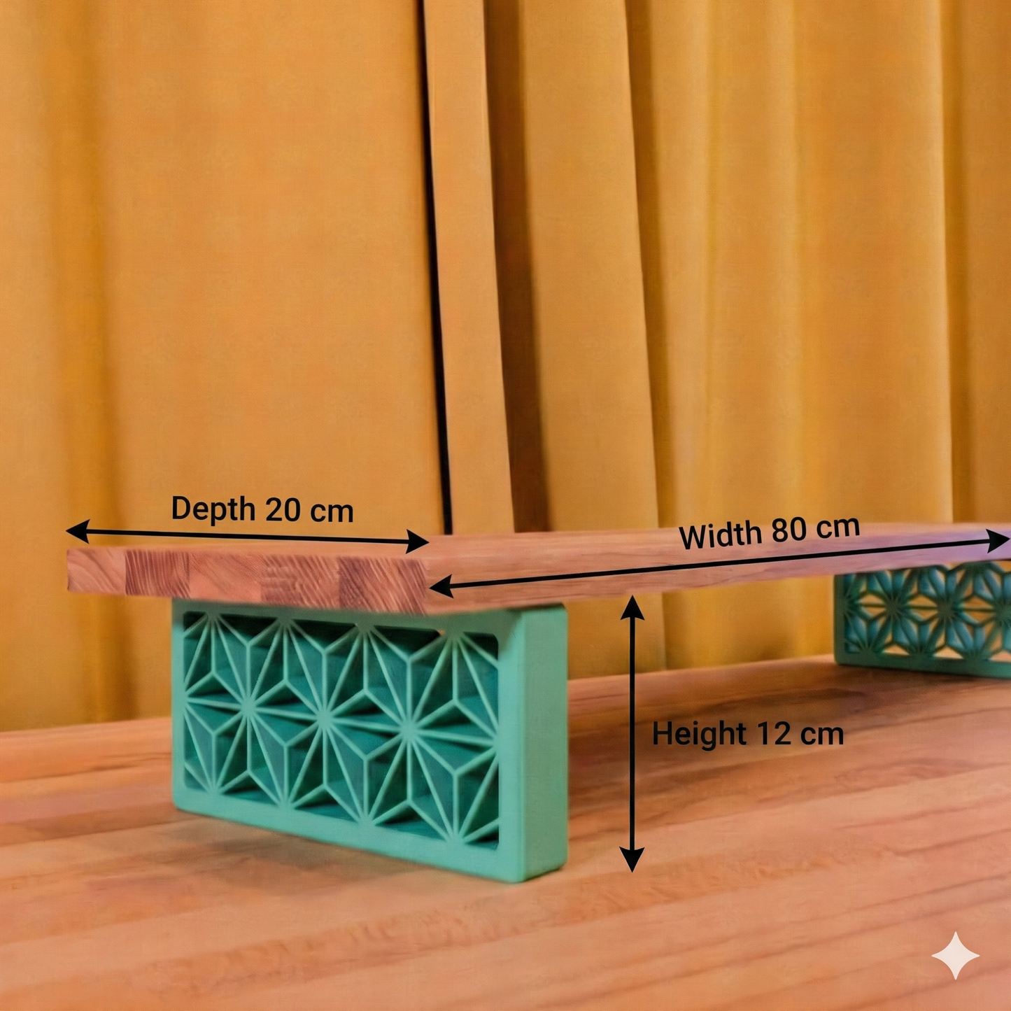 QuickDove Zen Rectangle Modular Desk Stand showing tool-less leg attachment system