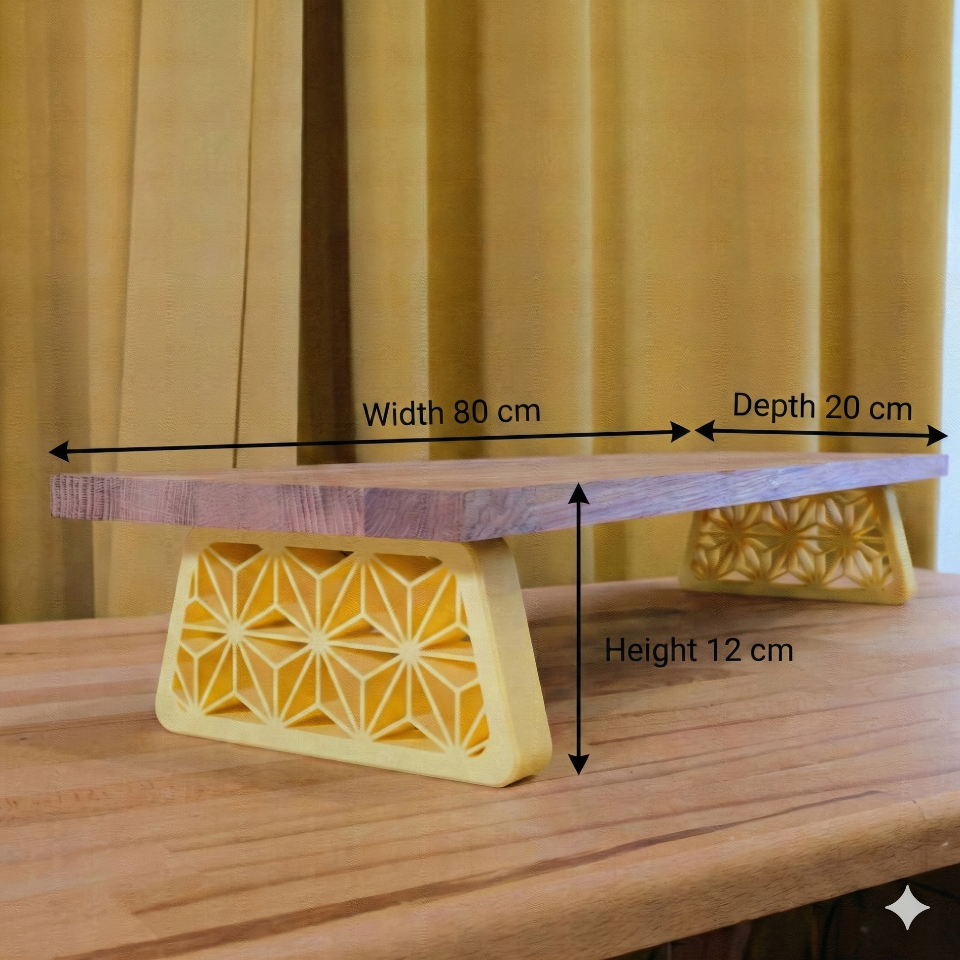 QuickDove Zen Trapezoid Modular Desk Stand showing tool-less leg attachment system