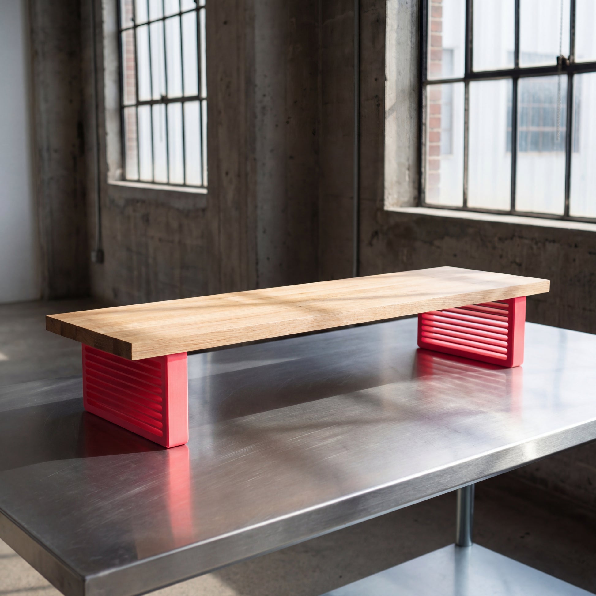 QuickDove Horizon Rectangle Modular Desk Stand showing QuickDove dovetail slide mechanism
