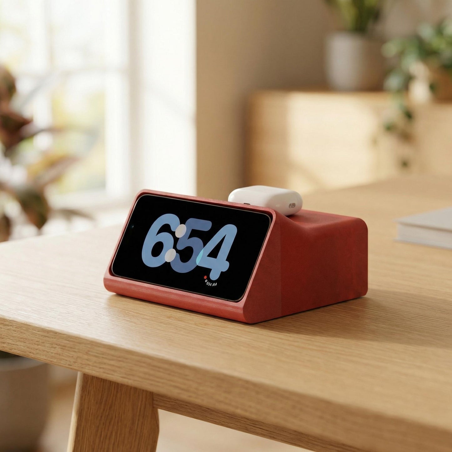 The CRT-1 iPhone Standby Dock: A New Angle on Time showing QuickDove dovetail slide mechanism