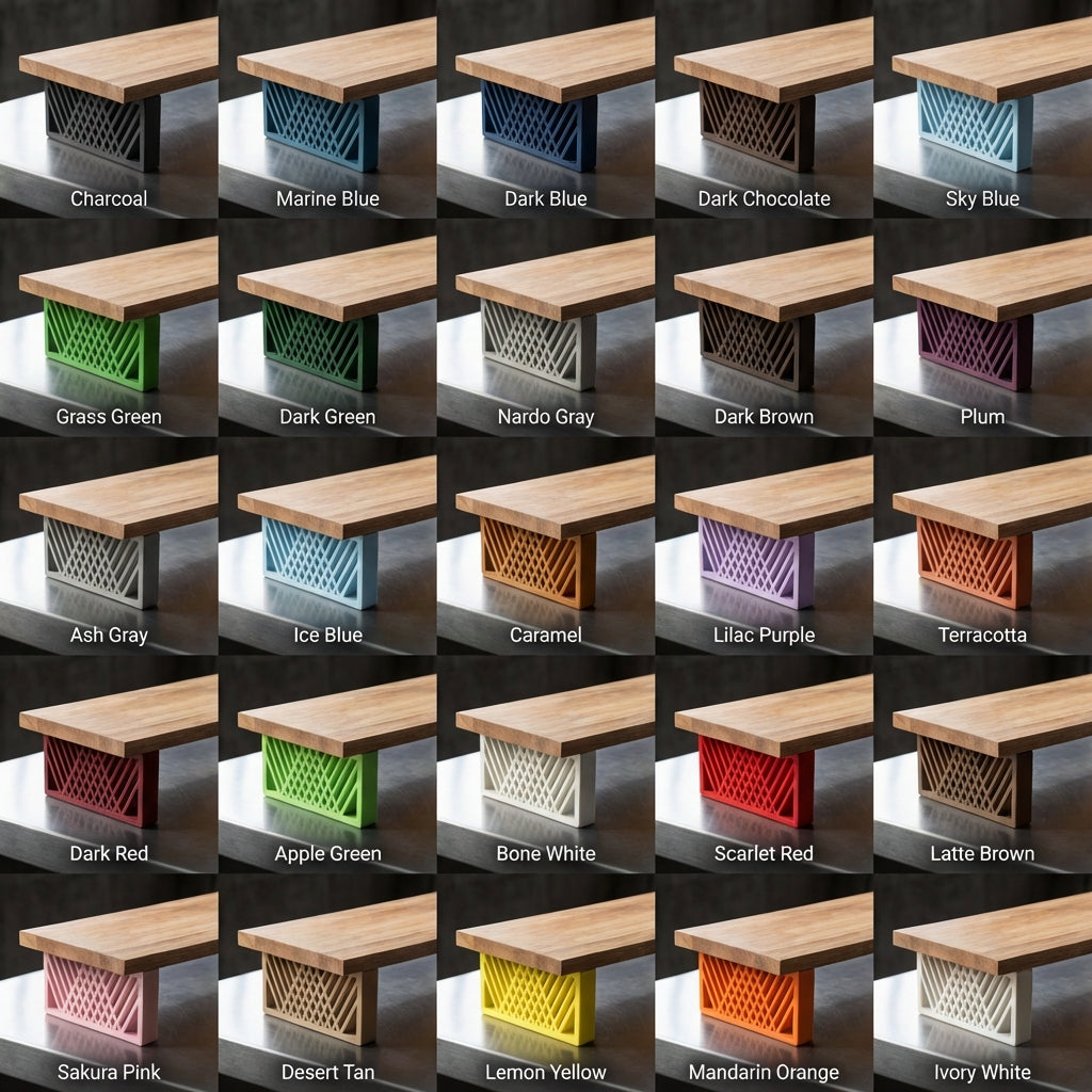 QuickDove Diamond Truss Rectangle Modular Desk Stand with monitor and keyboard underneath