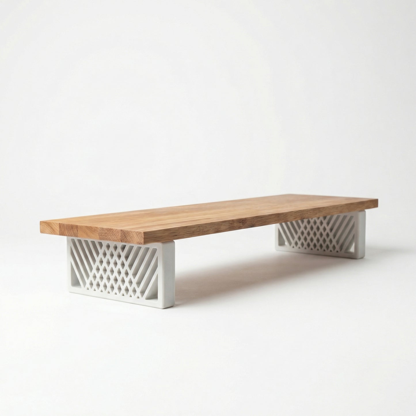 QuickDove Diamond Truss Rectangle Modular Desk Stand close-up of 3D-printed leg texture