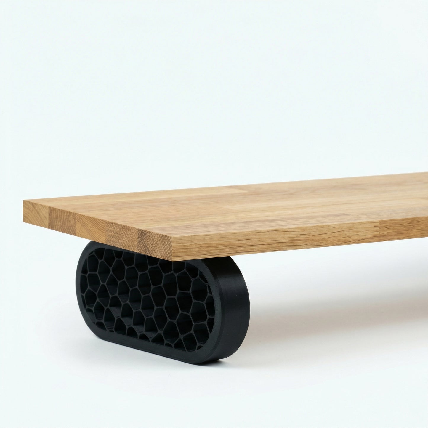 QuickDove Organic Oval Modular Desk Stand close-up of 3D-printed leg texture